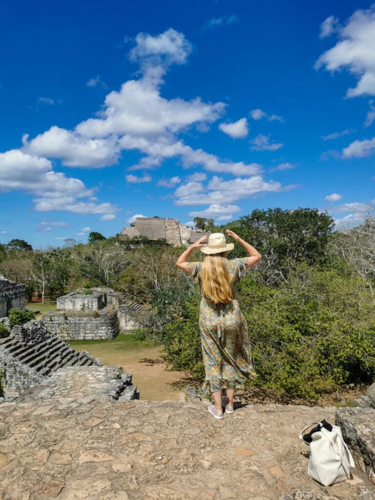 Die Maya-Stätte Ek Balam mit beeindruckenden Ruinen mitten im Dschungel