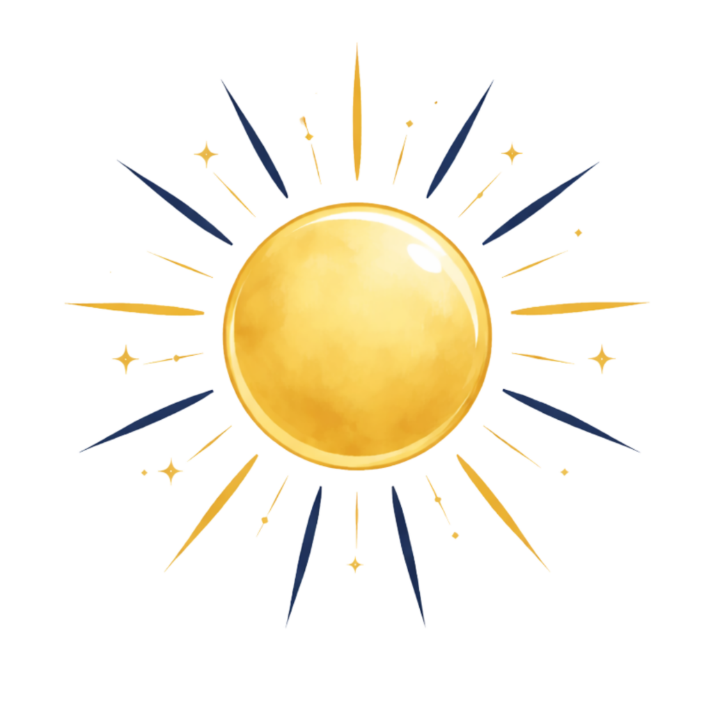 Dieses Bild zeigt eine Sonne als Icon für "Klima und Reisezeit", worum es in diesem Block geht