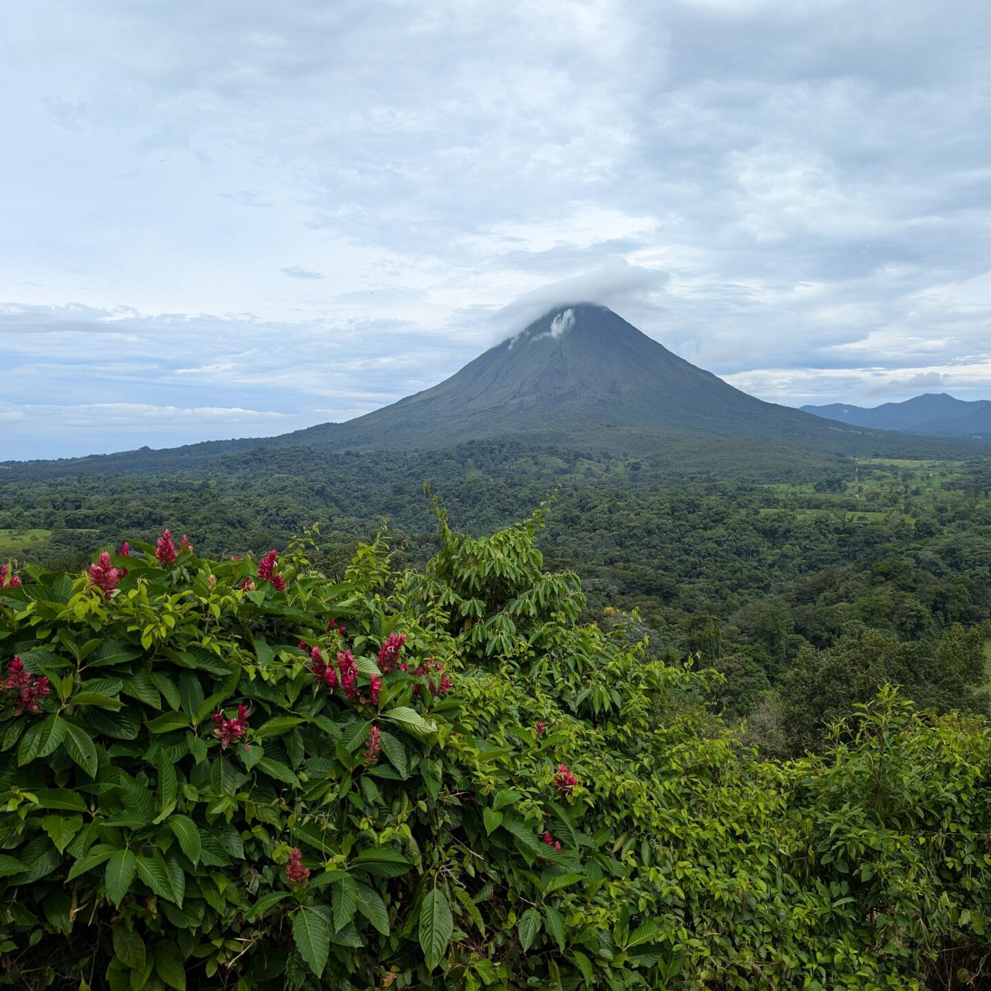 Aussicht auf La Fortuna und den Arenal Vulkan