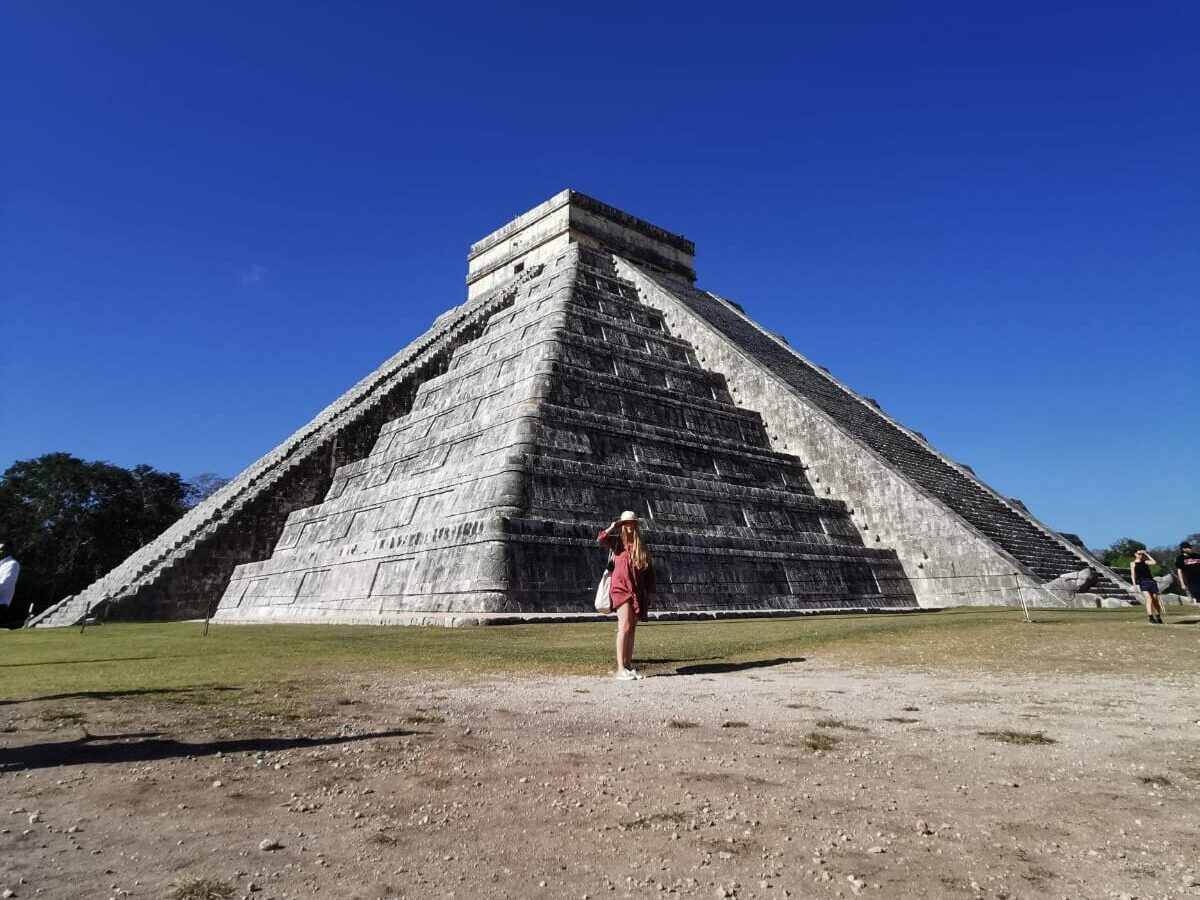 Die berühmte Maya-Pyramide von Chichén Itzá auf der Yucatán-Halbinsel